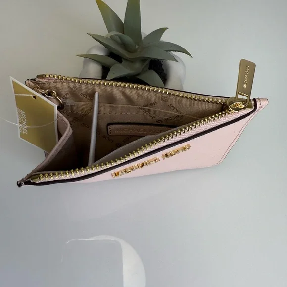 MICHAEL KORS Hamilton Small Satchel & Zip Coinpouch Set in Powder Blush NWT - Picture 13 of 15